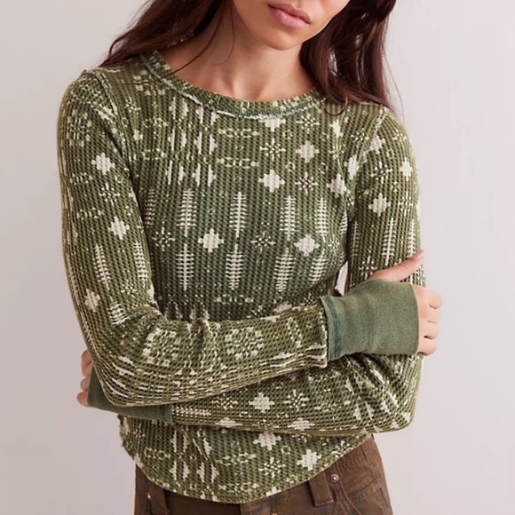 Free People Thermal Long Sleeve Top - Picture 1 of 5